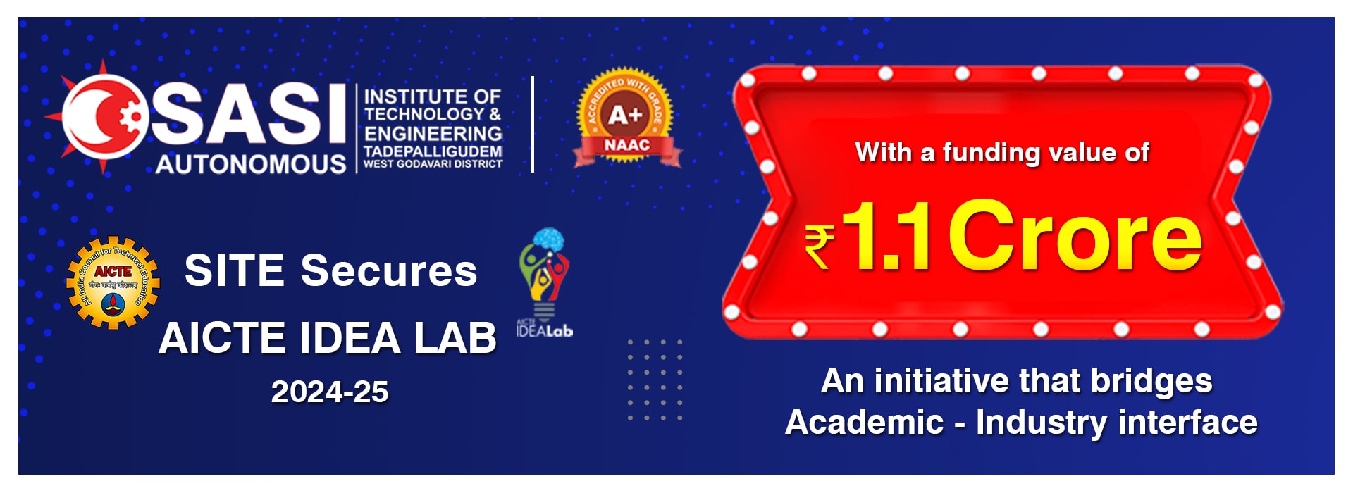 SITE Secures AICTE IDEA LAB 2024-25